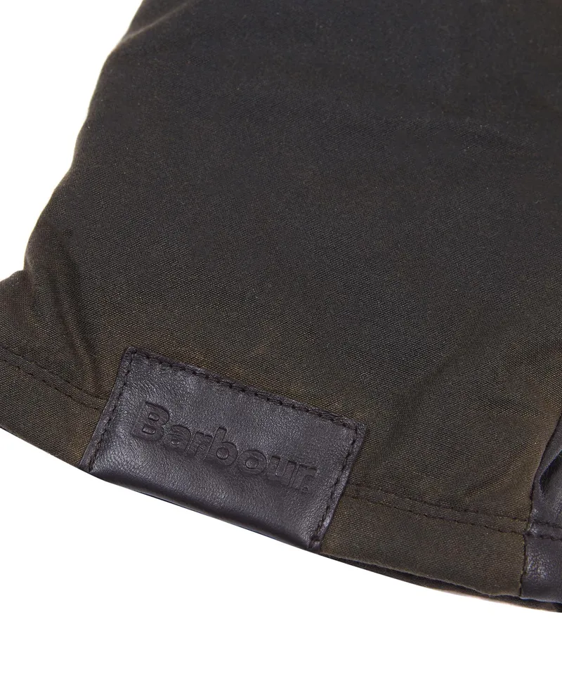 Barbour Hebden Leather Gloves in Brown-2